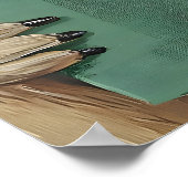 Groundhog Reading Motivational Book Art Print ポスター (角)