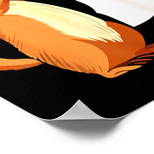 Groundhog Shadow Dinosaur Funny Puppet Happy Groun ポスター (角)