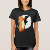 Groundhog Shadow Dinosaur Funny Puppet Happy Groun Tシャツ (正面)