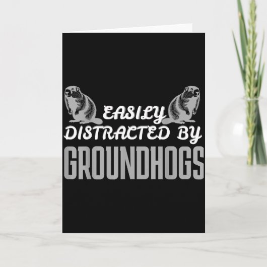 Groundhog Shirt Groundhog Lover Groundhogs _24  カード (正面)
