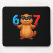 Groundhog Six Seven Drip 67 Meme Funny 6-7 Groundh マウスパッド (正面)