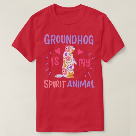 Groundhog Spirit Animal 1 Tシャツ (デザイン正面)
