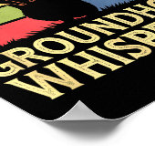 Groundhog Whisperer Funny Animal Lover  ポスター (角)