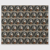 Groundhog With Mug of Beer ラッピングペーパー (フラット)