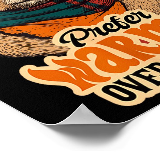 Groundhogs Prefer Warmth Over Winter Cozy February ポスター (角)