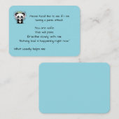 Grounding Panic Attack Reminder 名刺 (正面/裏面)