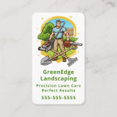 Groundskeeping Lawn Care Landscaping Professional 名刺 (正面)