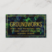 Groundworks造園アーキテクト緑と青 名刺 (正面)