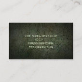 Groundworks造園建築家ダークグリーン 名刺 (裏面)