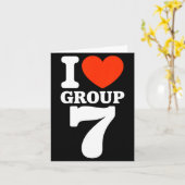 Group 7 Viral Trend I Love Group 7 Sarcastic G7 Me カード (黄色い花)