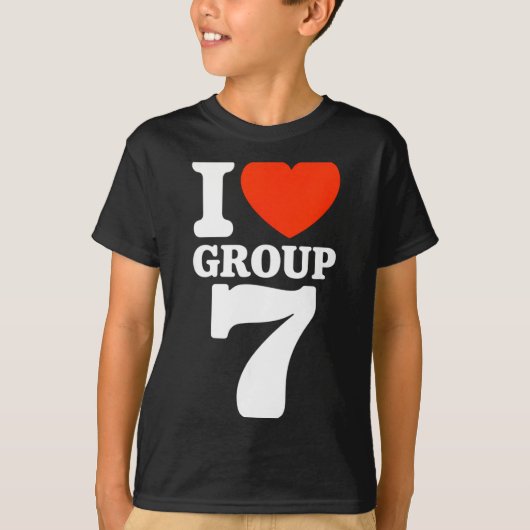 Group 7 Viral Trend I Love Group 7 Sarcastic G7 Me Tシャツ (正面)
