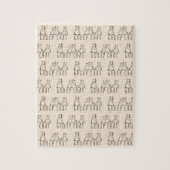 Group Chat Cute Bears Pattern ジグソーパズル (縦)