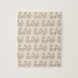 Group Chat Cute Bears Pattern ジグソーパズル