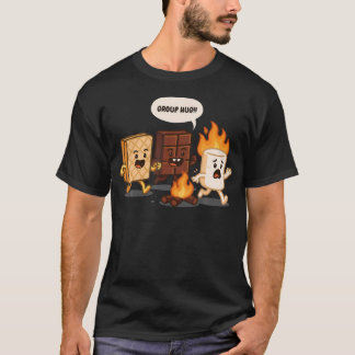 Group Hug Marshmallow Campfire Smores Camper Campi Tシャツ