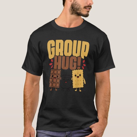 Group Hug S'more Campfire Chocolate Marshmallow Ca Tシャツ (正面)