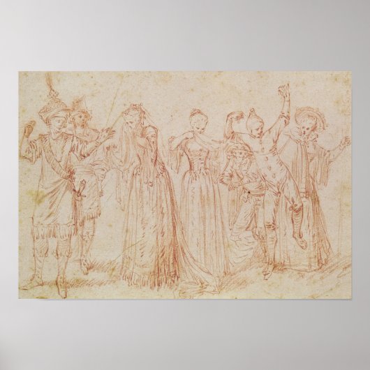 Group of Comic and Tragic Actors ポスター (正面)