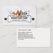 Group of Dogs | Dog Bone | Pet Care 名刺 (正面/裏面)