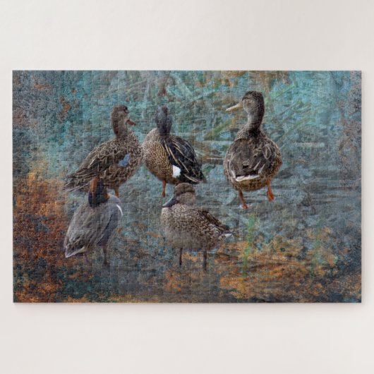 group of ducks 2mar jigsaw ジグソーパズル (横)