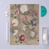 Group of Morning Glories by Ogawa Kazumasa 薄葉紙 (クラフト)