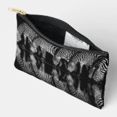Group of Plains Zebra Drink Together at Night アクセサリーポーチ (見開き)