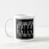 Group of Plains Zebra Drink Together at Night コーヒーマグカップ (左)