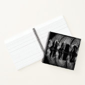 Group of Plains Zebra Drink Together at Night ノートブック (内部)