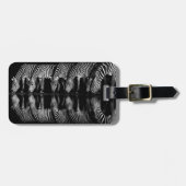 Group of Plains Zebra Drink Together at Night ラゲッジタグ (正面横)