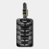 Group of Plains Zebra Drink Together at Night ラゲッジタグ (正面縦)