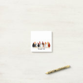 group of various breeds of chickens design post it ポストイット (デスク上)