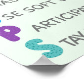 GROUP Rules Classroom Behavior Managementポスター ポスター (角)