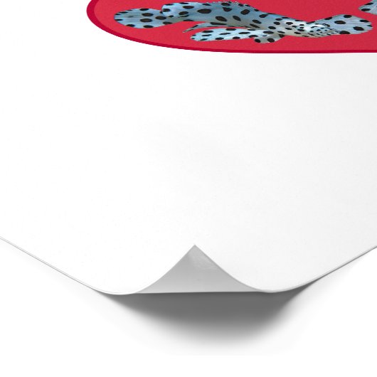 Grouperfish - Red Hearts, arranged vertically | ポスター (角)
