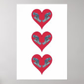 Grouperfish - Red Hearts, arranged vertically | ポスター (正面)