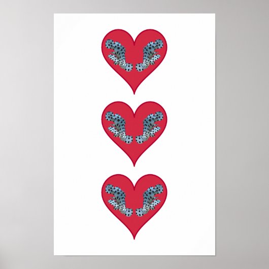 Grouperfish - Red Hearts, arranged vertically | ポスター (正面)