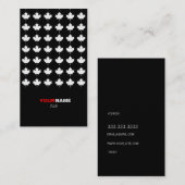 Grouponのモダンなかえでの金ゴールド 名刺 (正面/裏面)