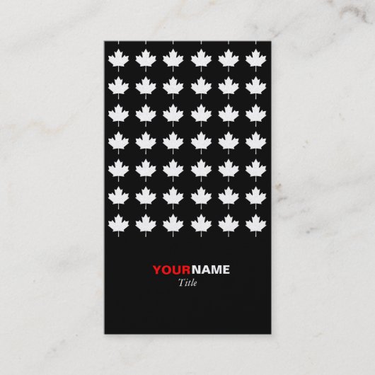 Grouponのモダンなかえでの金ゴールド 名刺 (正面)