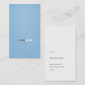 Grouponのモダンなフォントの穏かな青 名刺 (正面/裏面)