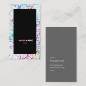 Grouponの幾何学的な芸術のカラフル 名刺 (正面/裏面)