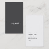 Grouponの灰色 名刺 (正面/裏面)