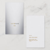 Grouponの金属 名刺 (正面/裏面)