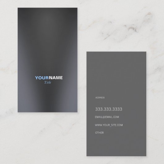 Groupon Metall 名刺 (正面/裏面)