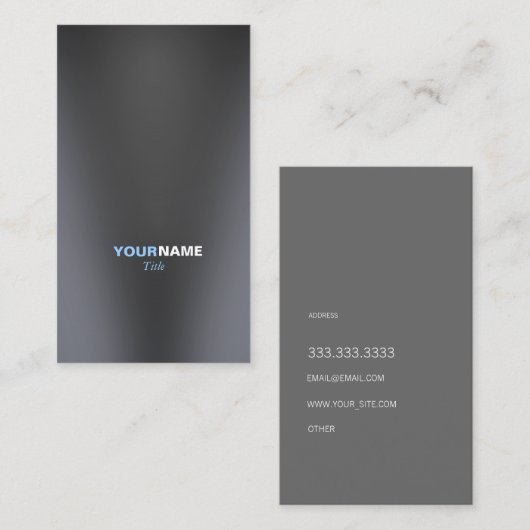 Groupon Metall 名刺 (正面/裏面)