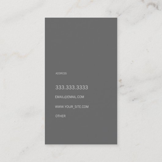 Groupon Metall 名刺 (裏面)