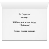 Grouse, Santa hat & Beer Christmas greetings card (内部横(下))