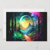 Grove Timberland Into the Woodsベビーシャワー 招待状 (裏面)