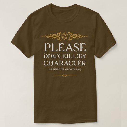 GrovelingのシャツTabletop RPG Addict Tシャツ (デザイン正面)