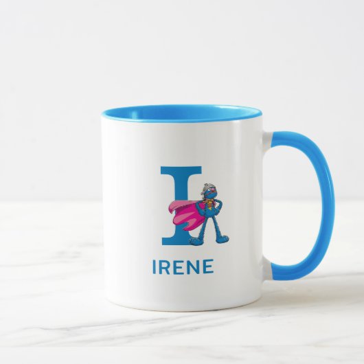 Groverすごいあなたの名前を追加&モノグラムI マグカップ (右)