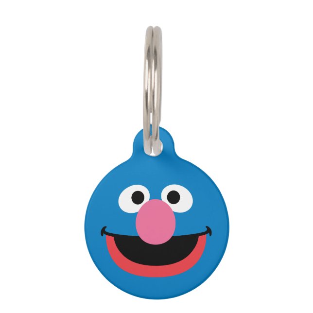 Grover Face Art  Pet ID Tag ペット　ネームタグ (正面)