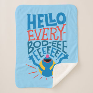 Grover Hello シェルパブランケット