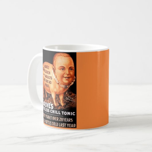 Groves Tonicは子供や大人を豚のように太らせる コーヒーマグカップ (正面左)