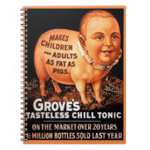 Groves Tonicは子供や大人を豚のように太らせる ノートブック (正面)